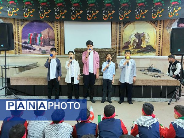 پسران حاج قاسم سلیمانی در گلزار شهدا ملارد یاد او و شهدا را گرامی داشتند