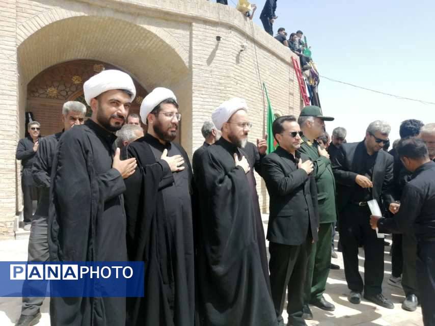 امامزاده سین حسن روستای میرآباد، میزبان مسئولان شهرستان خلیلآباد