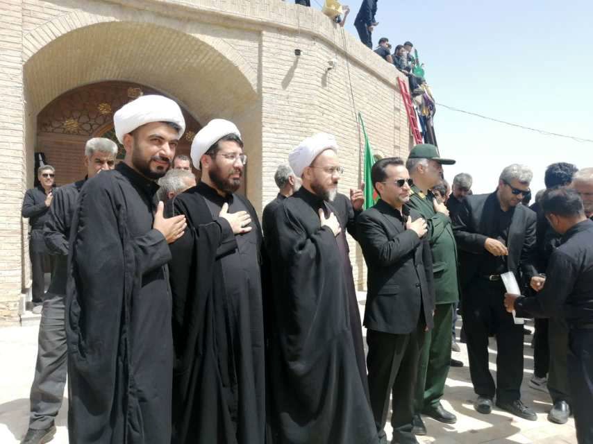امامزاده سین حسن روستای میرآباد، میزبان مسئولان شهرستان خلیل‌آباد