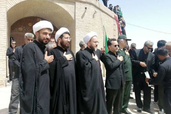 امامزاده سین حسن روستای میرآباد، میزبان مسئولان شهرستان خلیل‌آباد