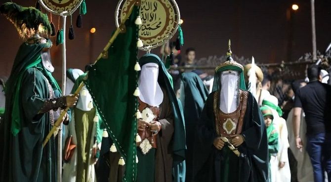 اجرای آیین سنتی شبیه‌خوانی در شهر بُستان