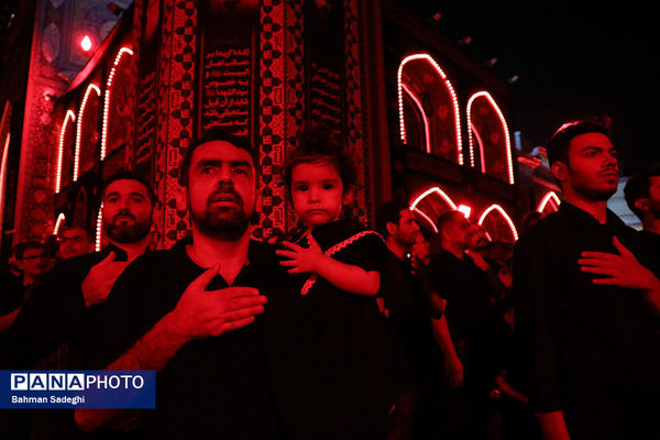مراسم عزاداری شب تاسوعای حسینی (ع) در آستان امامزاده صالح(ع)