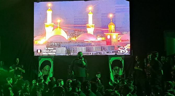 مراسم شب تاسوعا حسینی در هیئت محبان ابولفضل نیشابور 