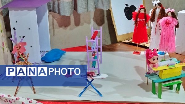 برپایی نمایشگاه آثار هنری دانش‌آموزان هنرستان حضرت خدیجه اشتهارد