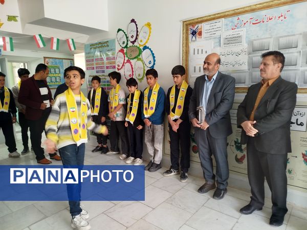 بازدید مسئول اتحادیه‌انجمن اسلامی مدارس شهرستان کاشمر از دبیرستان پسرانه سما 
