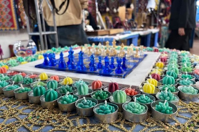 سوغاتی‌سرای شهرکرد در نمایشگاه بین المللی برپا شد
