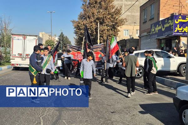 نوجوانان فاطمی از دبیرستان تا مسجد جامع