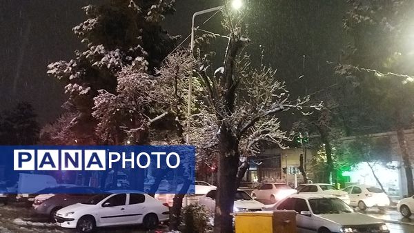 شبی برفی در نیشابور 