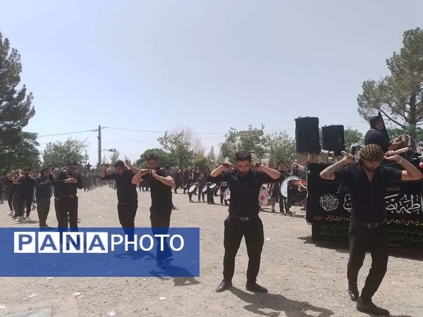 عزاداری هیئت زنجیرزنی روستای عشرت آباد در امامزاده سین حسن روستای میرآباد