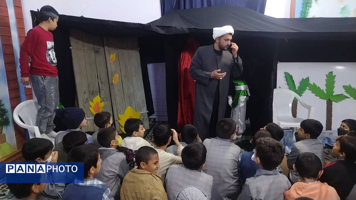 مراسم عزاداری حضرت زهرا (س) در دبستان پسرانه فضیلت 