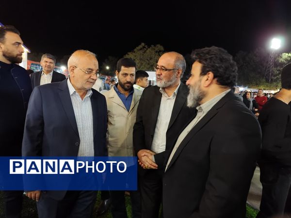 بازدید رئیس شورای شهر و معاون فرهنگی و اجتماعی شهرداری مشهد مقدس از غرفه منطقه ۱۰ در جشنواره خانواده ورزش 