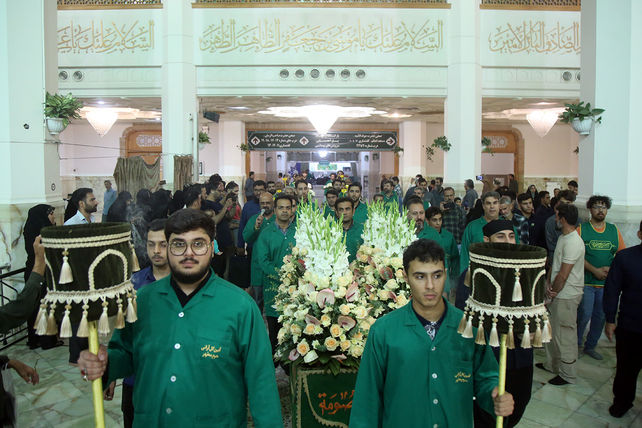مراسم گل آرایی حرم حضرت معصومه(س) و جشن سالروز ورود ایشان به قم