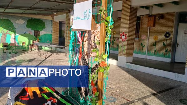 «صبحگاه مقاومت» در مدرسه شهید مطهری فین 