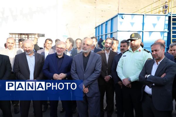 افتتاح پروژه بلوار شهید ناصربخت و تصفیه‌خانه ۳ حصار در البرز
