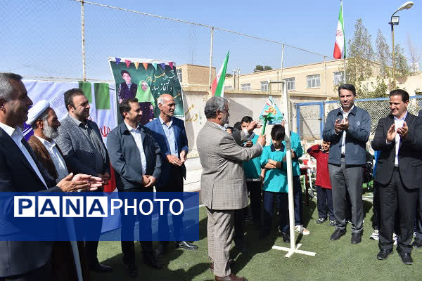آیین زنگ «مهر و مقاومت» در مدارس شهرستان بهاباد