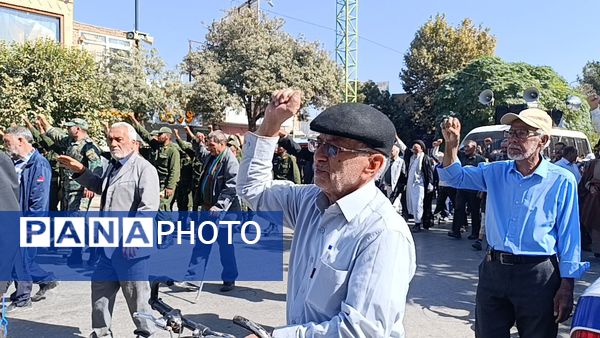 راهپیمایی بشارت نصر در نیشابور 