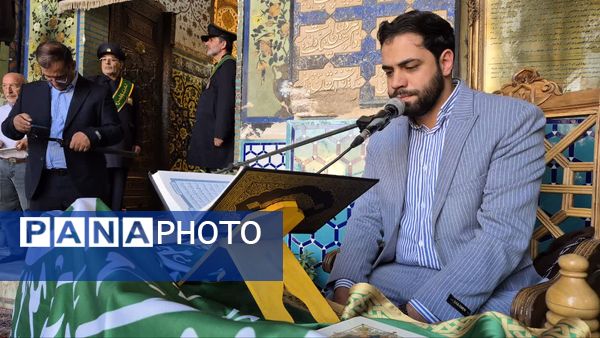 مراسم غبارروبی ضریح مطهر حضرت سلطانعلی(ع) همزمان با میلاد پیامبر(ص) و امام صادق(ع) در مشهد اردهال