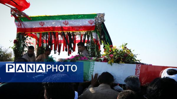 تشییع پیکر مطهر شهید گمنام در روستاهای شهرستان ریگان