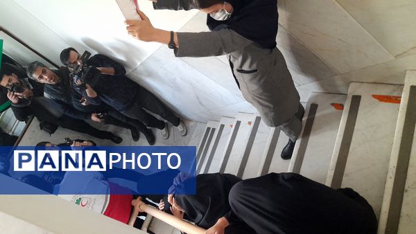 مانور زلزله استانی در هنرستان محمودیه خیامی ناحیه ۶ مشهد 