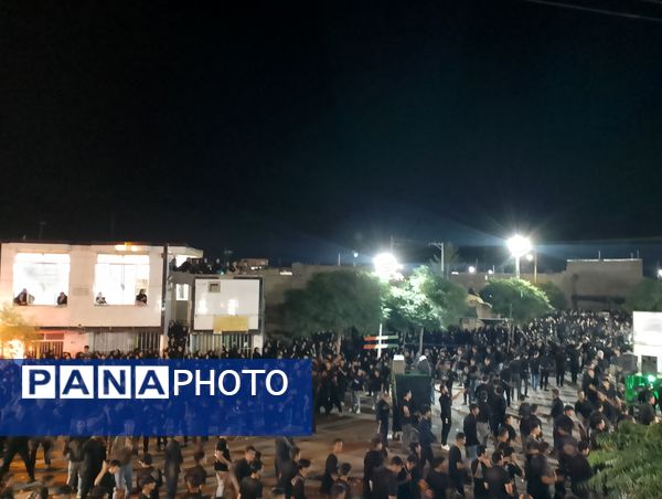 عزاداری هیئات روستای رزق آباد در شب دهم ماه محرم