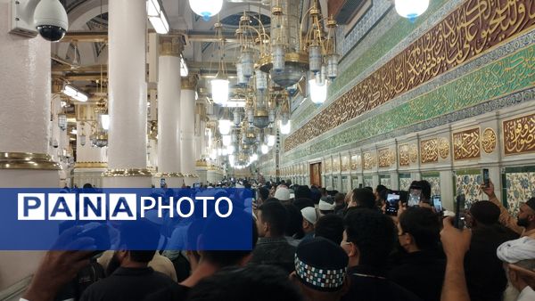 عطر آرامش در آستان پیامبر رحمت