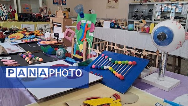 نمایشگاه جشنواره «نوین کاو» در پژوهش سرای دانش‌آموزی حاجی آباد
