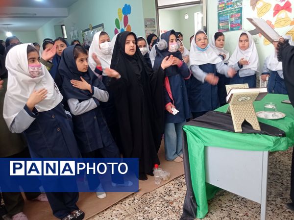 مراسم عزاداری شهادت حضرت فاطمه زهرا(س) در مدرسه شهید خاقانی شیروان