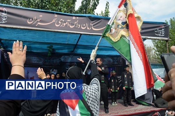 برپایی موکب عشاق الحسین سازمان دانش‌آموزی شهر تهران