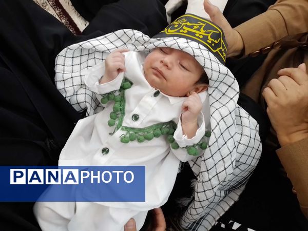 برگزاری مراسم شیرخوارگان حسینی در خلیل آباد