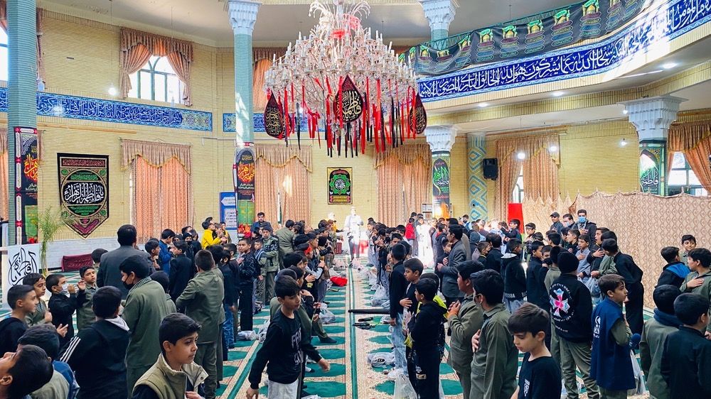 نوگلان حسینی باخرز در سوگ شهادت حضرت فاطمه(س) به عزاداری پرداختند