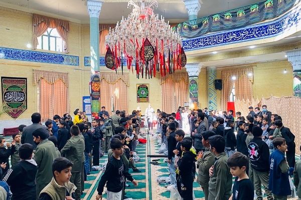 نوگلان حسینی باخرز در سوگ شهادت حضرت فاطمه(س) به عزاداری پرداختند