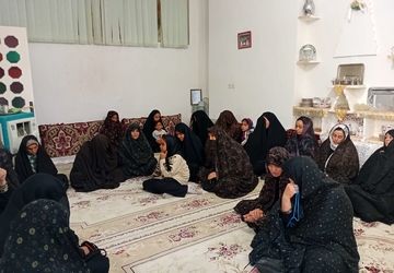 برگزاری روضه خانگی به مناسبت اربعین حسینی در خلیل آباد