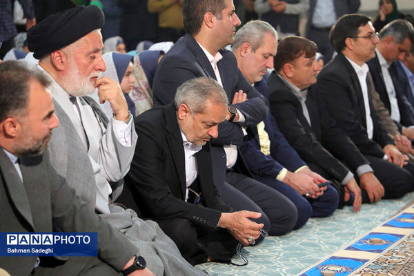 مراسم اقامه نماز جماعت اولین روز بازگشایی مدارس