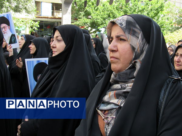 خروش بی‌نظیر سنندج در بدرقه شهید آسمانی رضا بسطامی