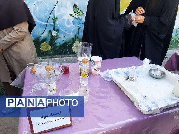 برپایی ایستگاه‌های آزمایشگاهی در مدرسه شهید محمدی پور خلیل‌آباد