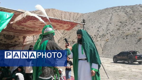 مراسم تعزیه خوانی در روز اربعین حسینی در شهر بار