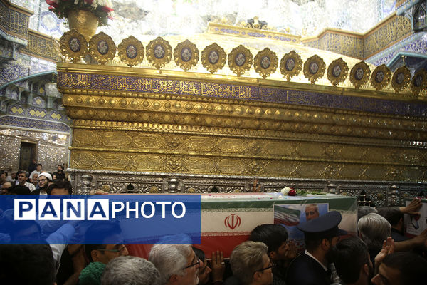 تشییع پیکرهای مطهر 8 شهید جنایات رژیم صهیونیستی در قم