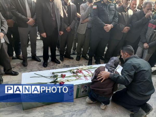 تشییع پیکر جانباز شهید علی فتح آبادی در نیشابور 