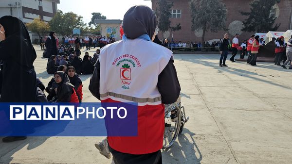 برگزاری مراسم متمرکز مانور زلزله و ایمنی مدارس در سرخنکلاته