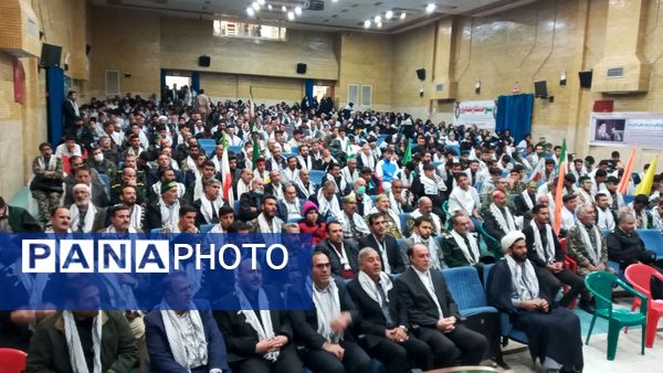 گردهمایی بزرگ بسیجیان در اسدآباد با حضور نمایندگان مجلس و امام جمعه
