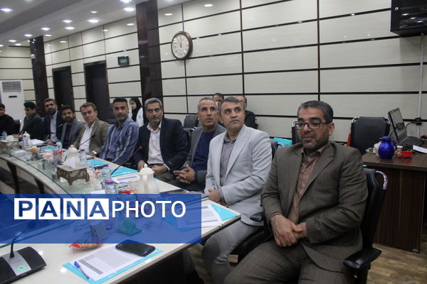 جلسه بررسی گزارش و عملکرد معاونت تربیت‌بدنی و سلامت آموزش و پرورش استان بوشهر