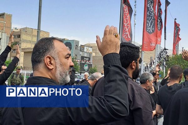 طنین فریاد «لبیک یا حسین(ع)» در پیاده‌روی باشکوه جاماندگان اربعین حسینی در شهرستان قدس