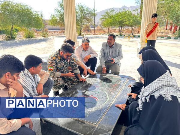 غبارروبی قبور مطهر شهدا در بستک