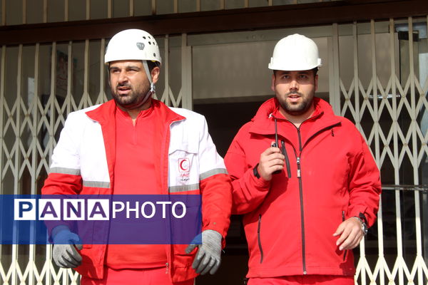 مانور سراسری زلزله و ایمنی مدارس در گلوگاه