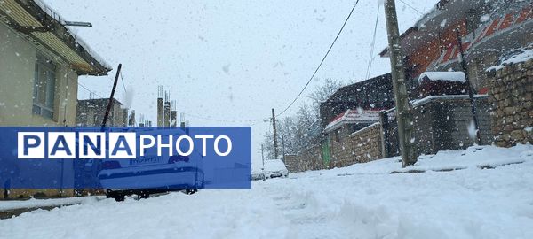 برف پاییزی در کوهرنگ