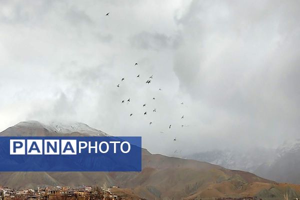 حال هوای شهر زیبای بار بعد از اولین بارش باران زمستانی