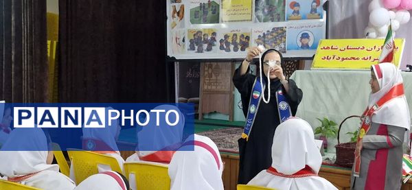 بازدید رئیس سازمان دانش‌آموزی از دبستان شاهد دختران