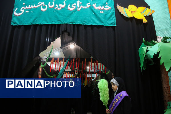 عزاداری کودکان هیات «زیر گنبد طلا» برای دختر سه ساله امام حسین(ع)