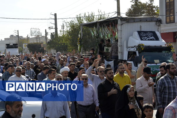 مراسم تشییع پیکر پاک شهید والامقام ابوالقاسم مهری در اسلامشهر