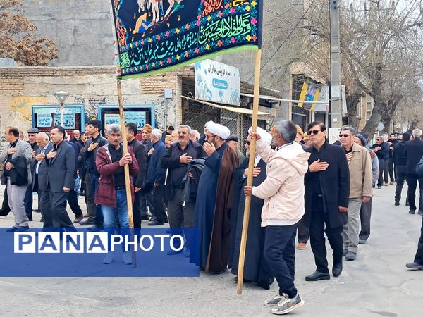 مراسم دسته روی و سینه زنی مردم آشخانه به مناسبت شهادت امام علی (ع)